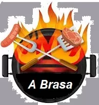 Logo Churrascaria "A brasa"